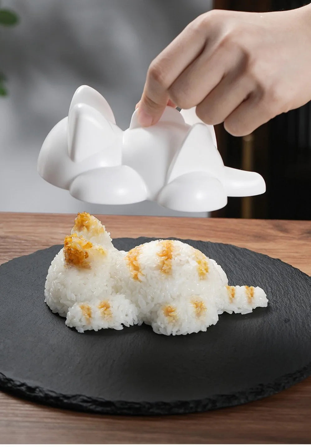 Cute Cat Animals Shape Sushi Molds Plastic Kids Rice Mashed Potato Pumpkin Mash Molds Baking DIY Tools Supplies Kitchen Gadgets