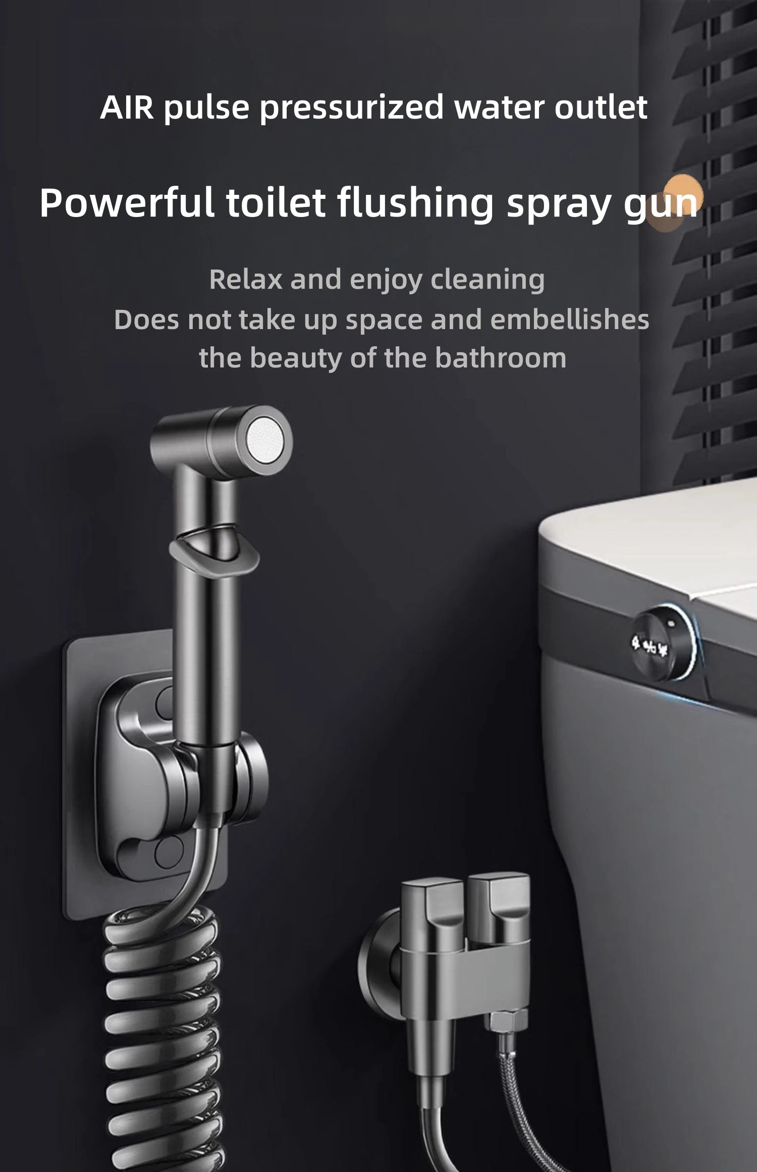 Bathroom Set, High-pressure handheld sprinkler, bathroom cleaning, bathroom accessories, sanitary shower