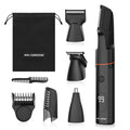 MAXGROOM 4 In 1 Body Hair Shaver Kits for Men Nose/Beard Hair Trimmer Electric  IPX6 Waterproof Groin Pubic Hair Shaver for Man