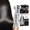 Smoky Silver Grey Hair Dye Cream 100ml - Quick Coloring, Long-Lasting & No Damage DIY Styling for Professional Look.