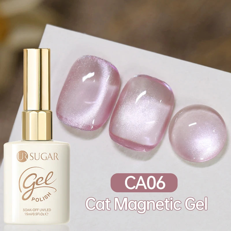 UR SUGAR 15ml Cat Magnetic Gel Jelly Glass Full Coverage Varnis Magnetic Gel Soak Off UV LED Gel Autumn Winter Xmas Manicure