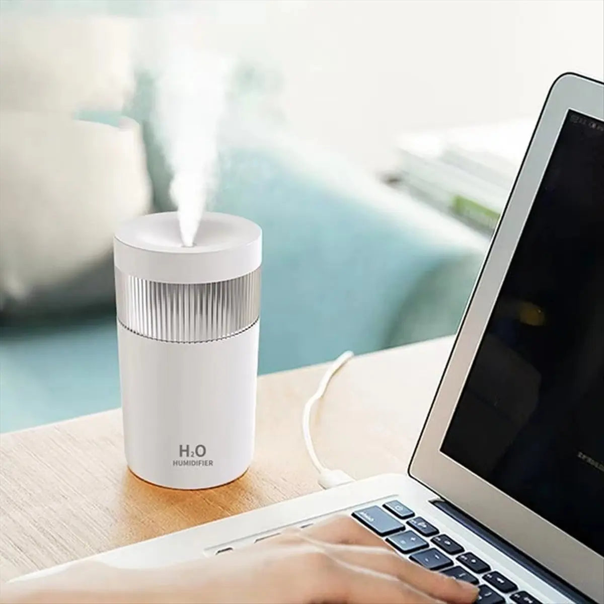 A66K-Compact USB Humidifier With Night Light,Mini Desktop Atomizer For Home,Ultra-Quiet Operation Water Replenisher B