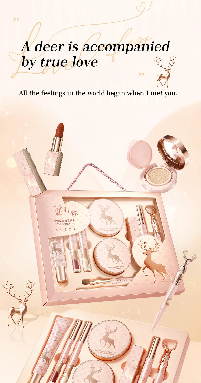 10-Piece Complete Makeup Gift Set Full Face Cosmetics Kit Luxurious Beauty Collection,Birthday & Valentine‘s Day Gift
