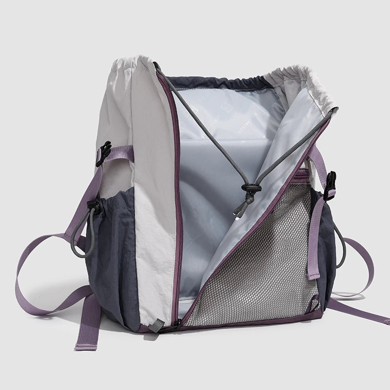 Fashion Commuter Backpack Female Waterproof Nylon Daypack Women Large Capacity School Bag for Girls Lightweight Travel Knapsack