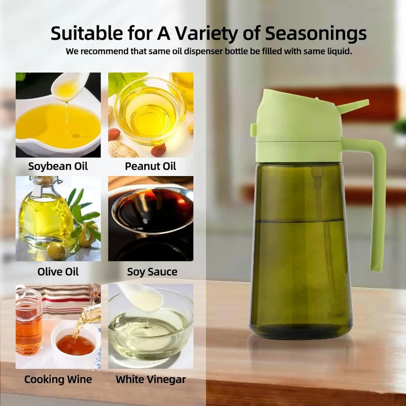 Oil Bottle Oil Spray for Cooking Household Kitchen Spray Olive Oil Barbecue Fat Control Food Grade Spray Pot Kitchen Gadgets