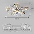 Modern Ceiling Chandelier Room Decoration Led Ceiling Lamp Crystal Chandelier Nordic Modern Bedroom Ceiling Decorative Light