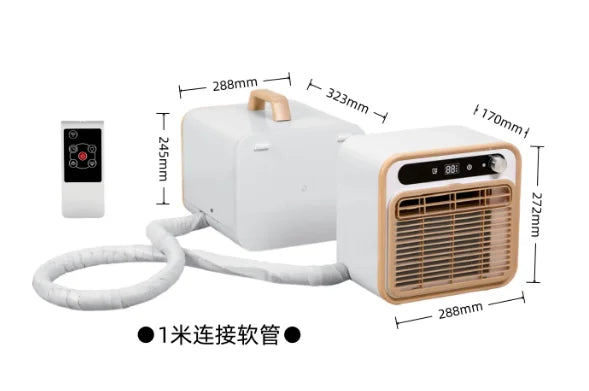 1500W Cooling 500W Portable Split Air Conditioner  Power 110V/220V No-Install Self-Evaporating for Camping Tent RV Car