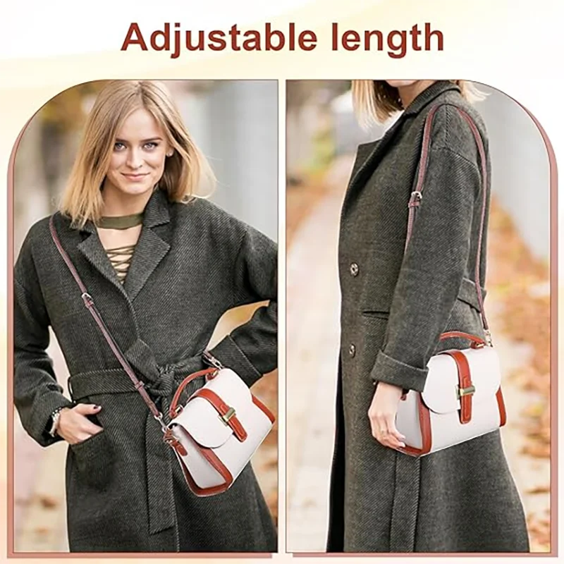 Leather Bag Shoulder Strap Replacement Crossbody Adjustable Conversion Kit Fit for Longchamp Mini Pouch