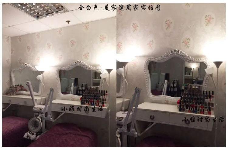 Bathroom Vanity Mirror Wall Unique European Creative Aesthetic Save Space Mirror Modern Simple Espejo Pared House Decoration