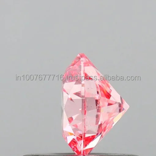 2.50 Ct VS1 Clarity Vivid Pink Round Loose Diamond IGI Certified Excellent Cut for Engagement Rings Jewelry Making