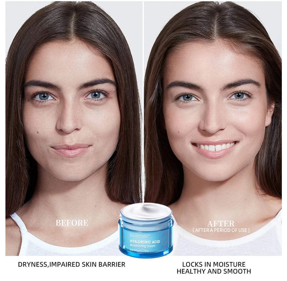 New Hyaluronic Acid Hydrating Face Moisturizer Gel-Cream To Hydrate and Smooth Extra-Dry Skin Facial Moisturizing Cream