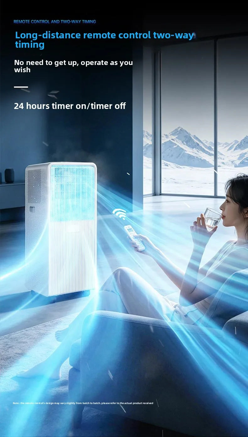 12000BTU Portable Air Conditioner Cooling Heating Mobile AC R410a Compressor Freestanding Unit with Remote Control