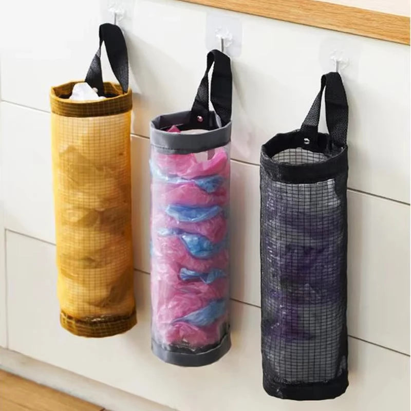 Kitchen Organizer Garbage Bag Storage Basket Garbage Organizer Plastic Bag Holder Garbage Collection Storage Kitchen Accessories