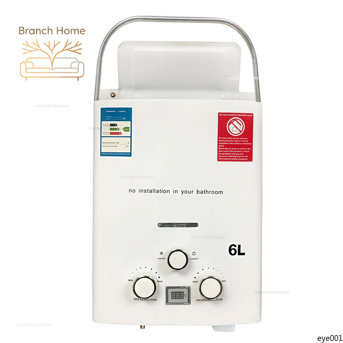 New Portable Gas Water Heater for RV Outdoor Camping Handheld Instant Hot Water Device
