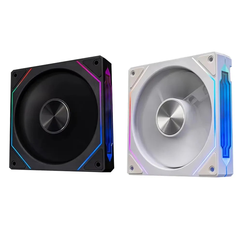 LDPCSJ Prism 4RS 120mm ARGB PC Case Fan with Infinity Mirror Design Motherboard Sync 4PIN PWM CPU Cooler Ventilador