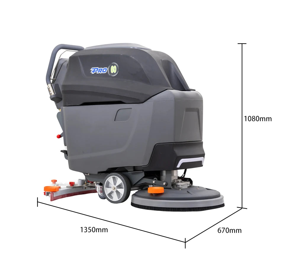 T5B Electric Walk-Behind Scrubber Dryer Battery-Fueled Carpet Cleaning Heavy Duty Vacuum Cleaner Carpet Extractor Machine