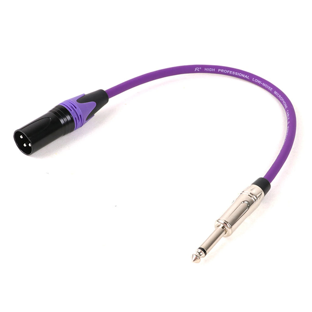 1PC 1/4 Inch (6.35mm) TS Jack to XLR Female/Male Microphone Audio Cable Unbalanced 3Pin XLR to Quarter Inch Mono Plug Mic Cord