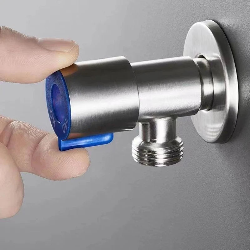 Stainless Steel Angle Valve Bathroom Faucet Hot Cold Inlet Valve Toilet Filling Angle Valves Basin Faucet Bathroom Accessories