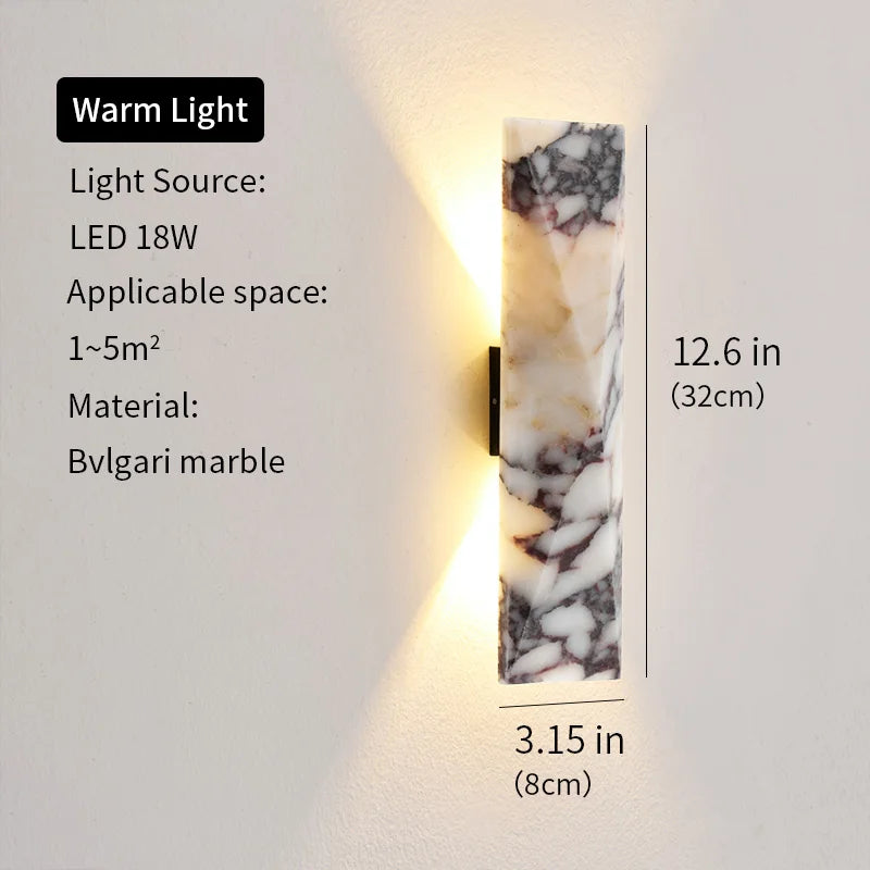 LED Outdoor Stone Wall Light Modern Villa Porch Garden Courtyard Exterior Wall Light Waterproof Garage Door Light