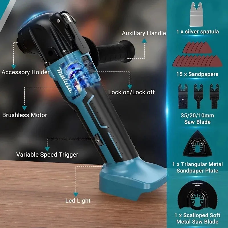 Makita DTM51 Cordless Grinding Machine, Edge Trimming Machine, Brushless Grooving Machine, Electric Shovel, Makita 18V Battery
