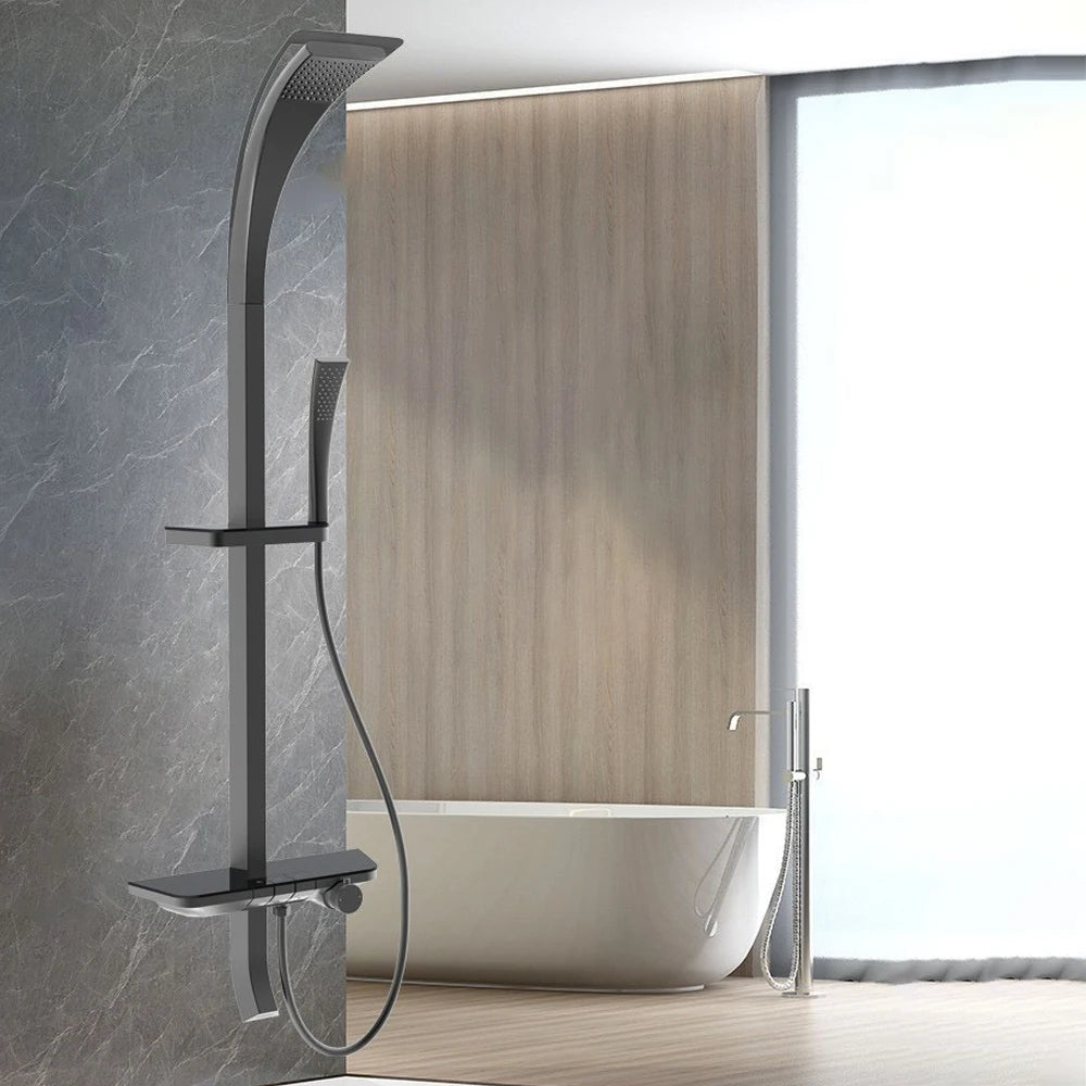 High Quality Modern Showers System Rainfall Brass Mixer Bathroom Faucet Shower Set Bathtub Smart Thermostatic Rain Shower Column