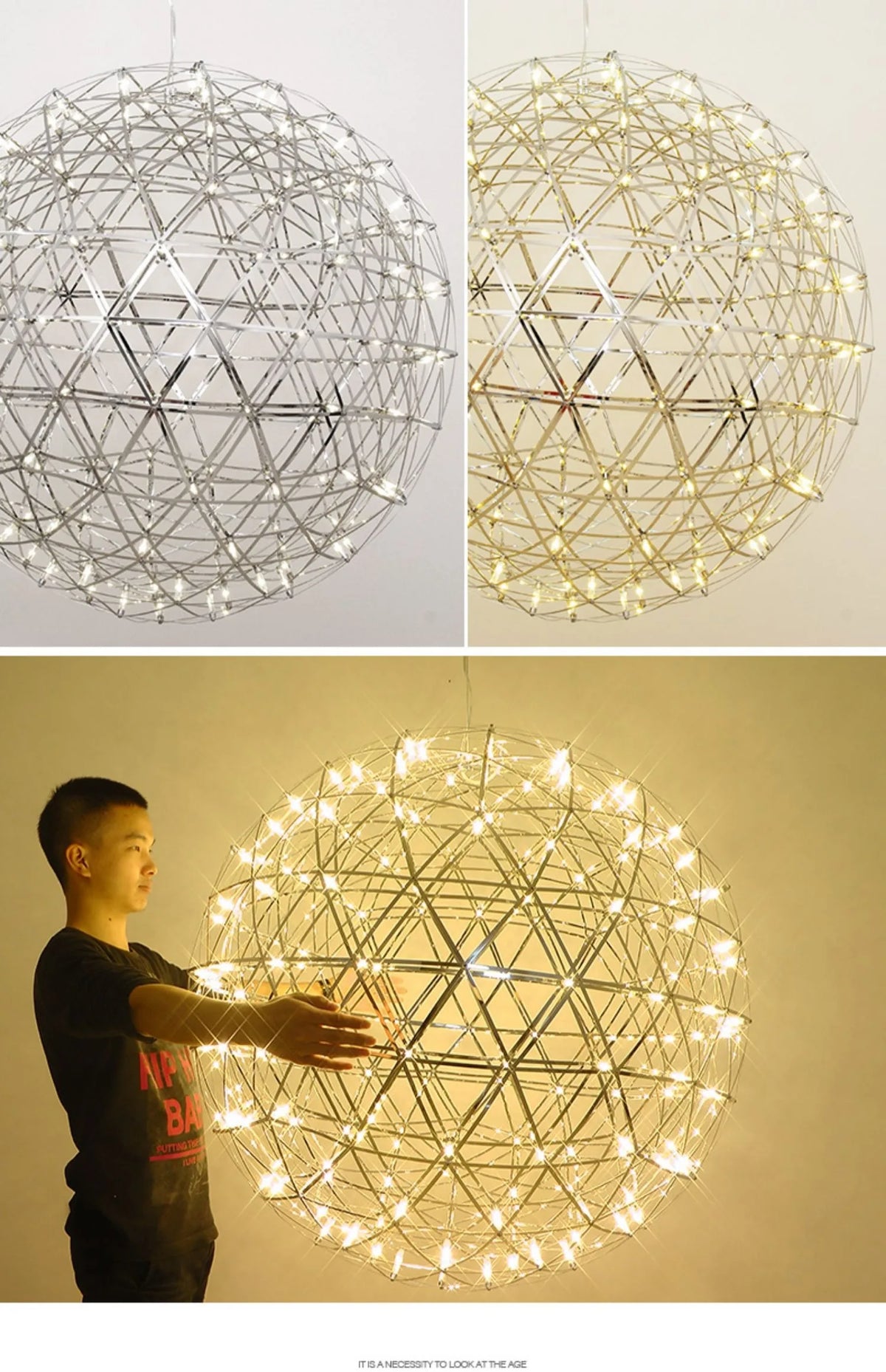 Sparkleball Panoramic Starry Sky Pendant Light Commercial Internet Celebrity Bar Salon Loft Duplex Art Ball Decorative Light