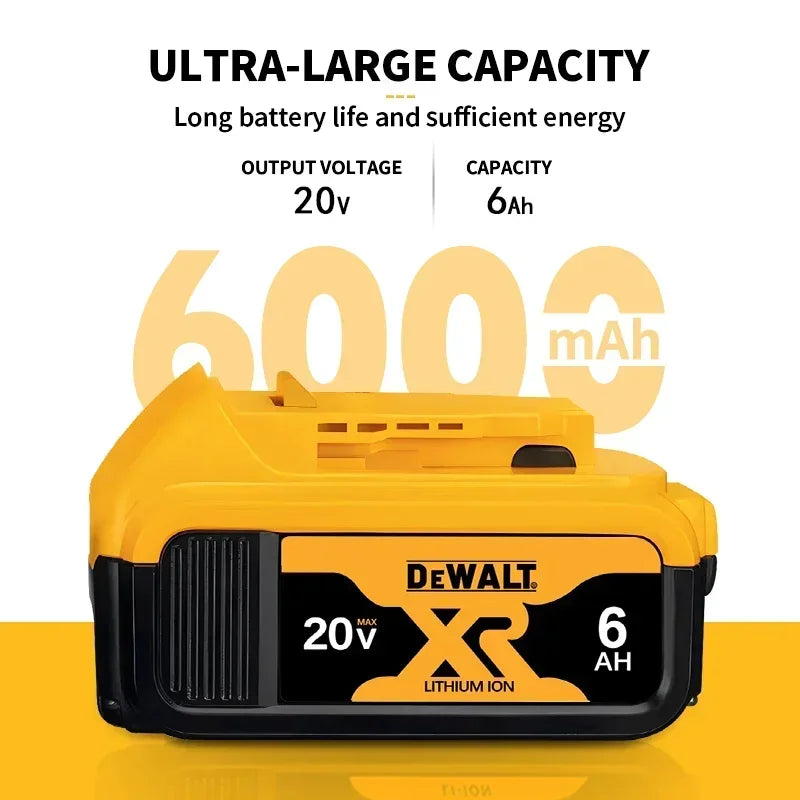 Original DeWalt 6.0Ah/5.0Ah 20V Battery Replaceable DCB184 DCB200 DCF892 DCF845 DCF850 DCF911 DCD800 DCD805 Tools Battery