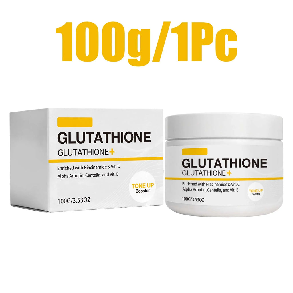 100g Glutathione Whitening Cream Tone Up Booster Niacinamide Vitamin C Alpha Arbutin Dark Spot Corrector Glow Face Moisturizer