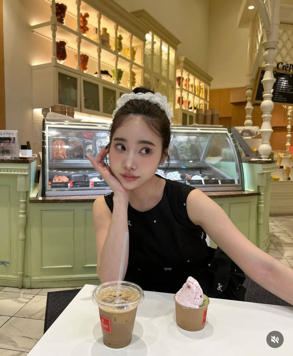 Japanese Sweet Basic Black Sleeveless Long Dress Summer 2025 New Women's Slim Cute Bow Printed Ruffles Casual Fashion Dress