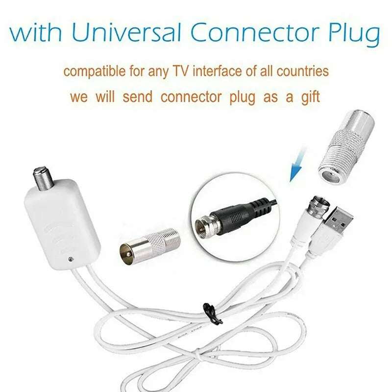 5000 Miles HD 8K 4K 1080P Indoor Digital TV Antenna 25DB HDTV Antena DVB-T DVB-T2 Cable TV Antena UHF VHF DTV TV Antenna Booster