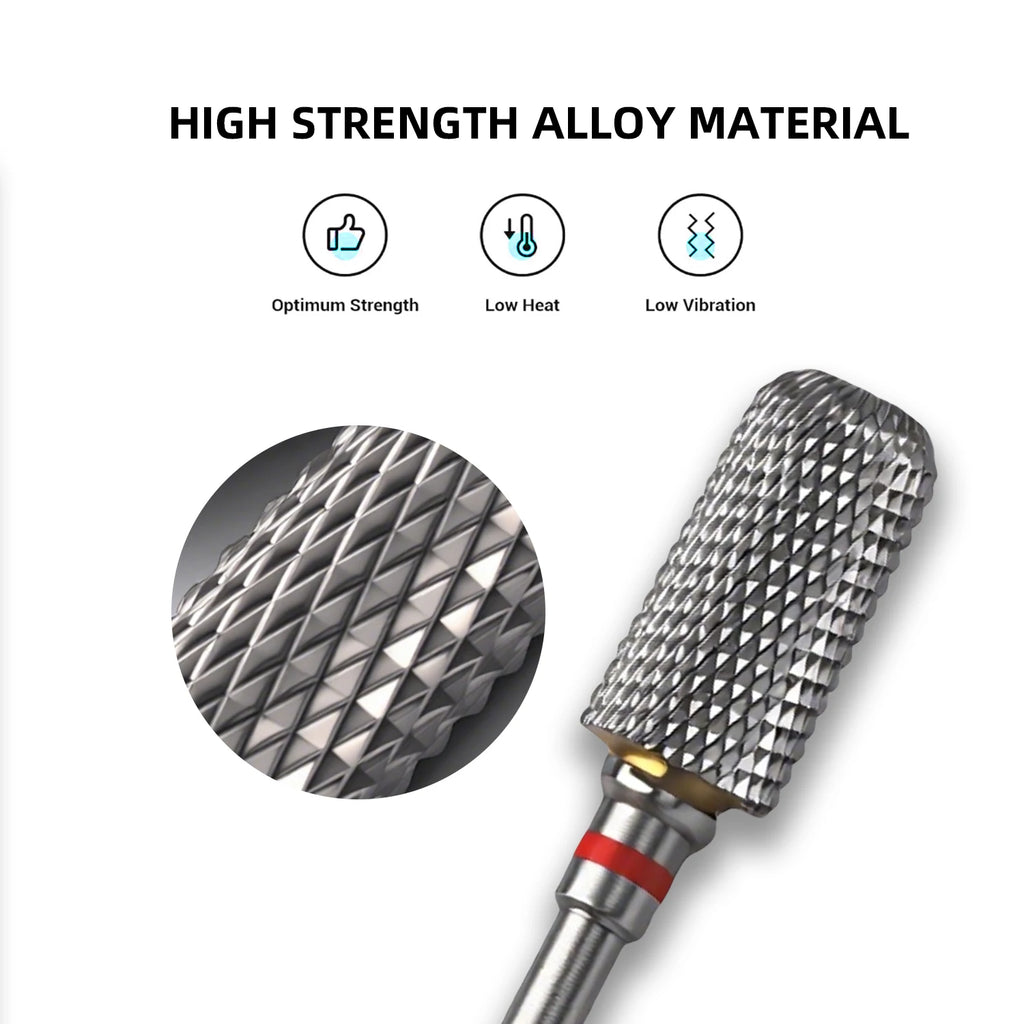 NotNoot Carbide Acrylic Nail Drill Bit Professional Efile Barrel Nail Bits 3/32" Electric File Manicure Art Polishing Remove Gel