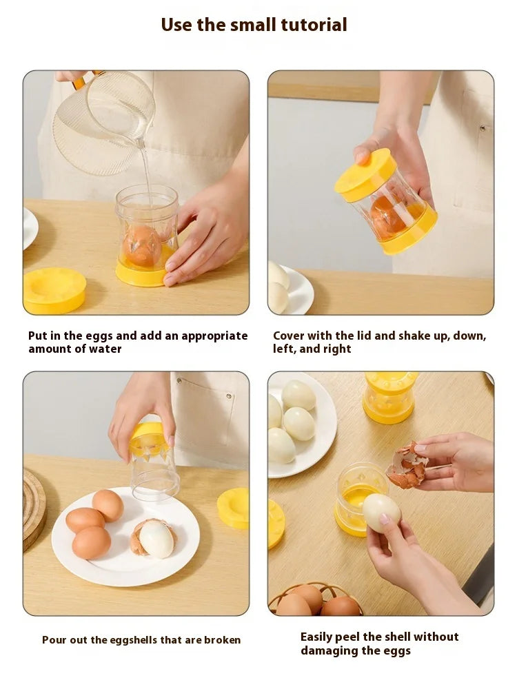 1PC Egg Peeler Hand Crank Egg Shell Remover Kitchen Gadgets Boiled Eggs Eggshell Separator Peeler Cooking Accessories