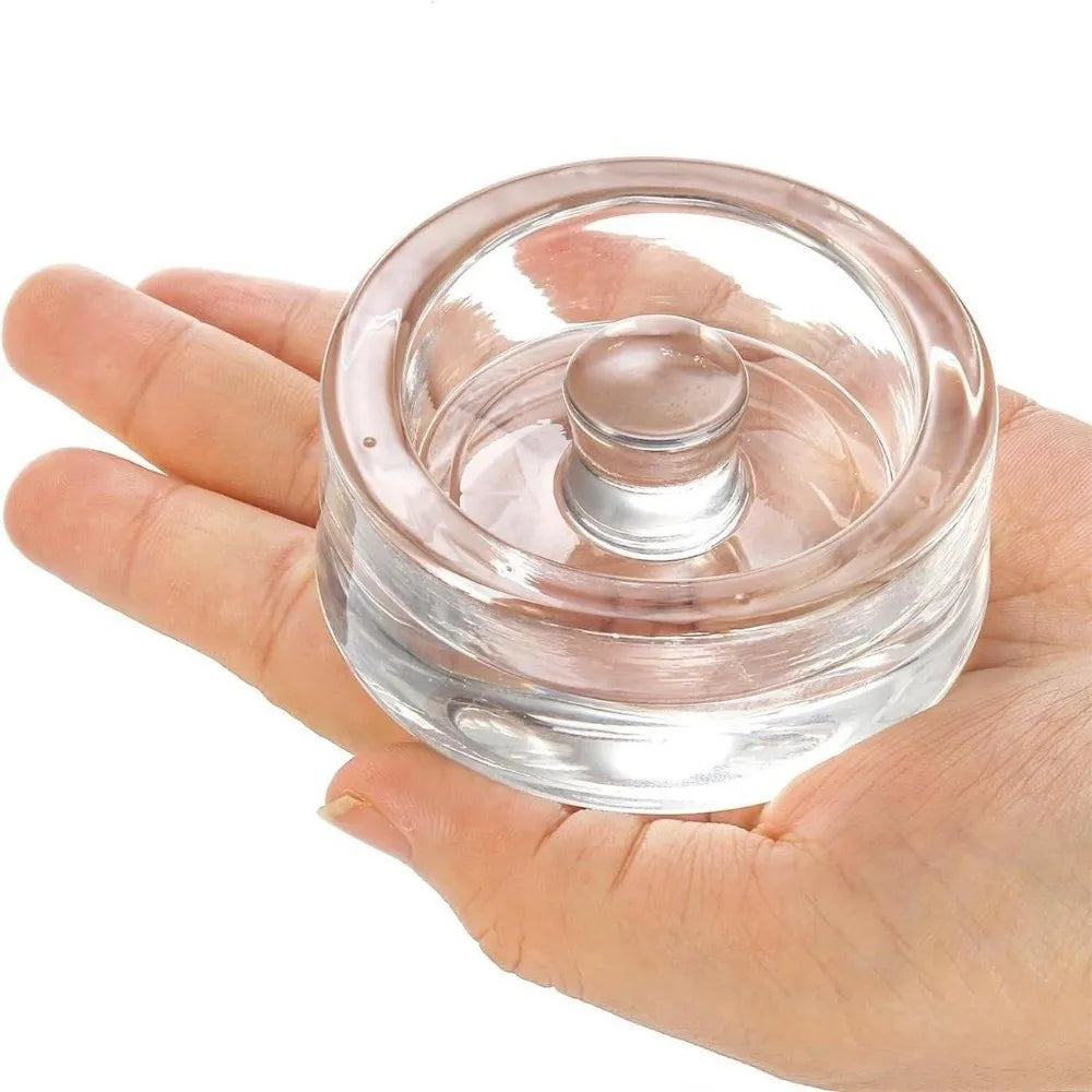 1 Pcs Fermented Glass Weights Clear with Handle Heavy Fermenting Weights Kitchen Gadgets Sealed Cheeseits Fermentation Household