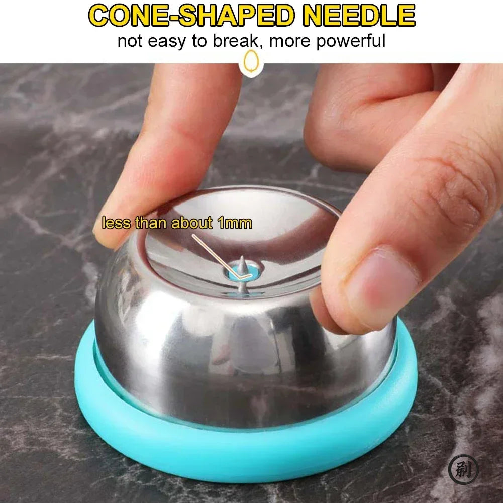 Egg Piercer, Stainless Steel Needle Egg Hole Puncher Eggs Poacher Endurance Hole Seperater Bakery Kitchen Tool for Raw Eggs