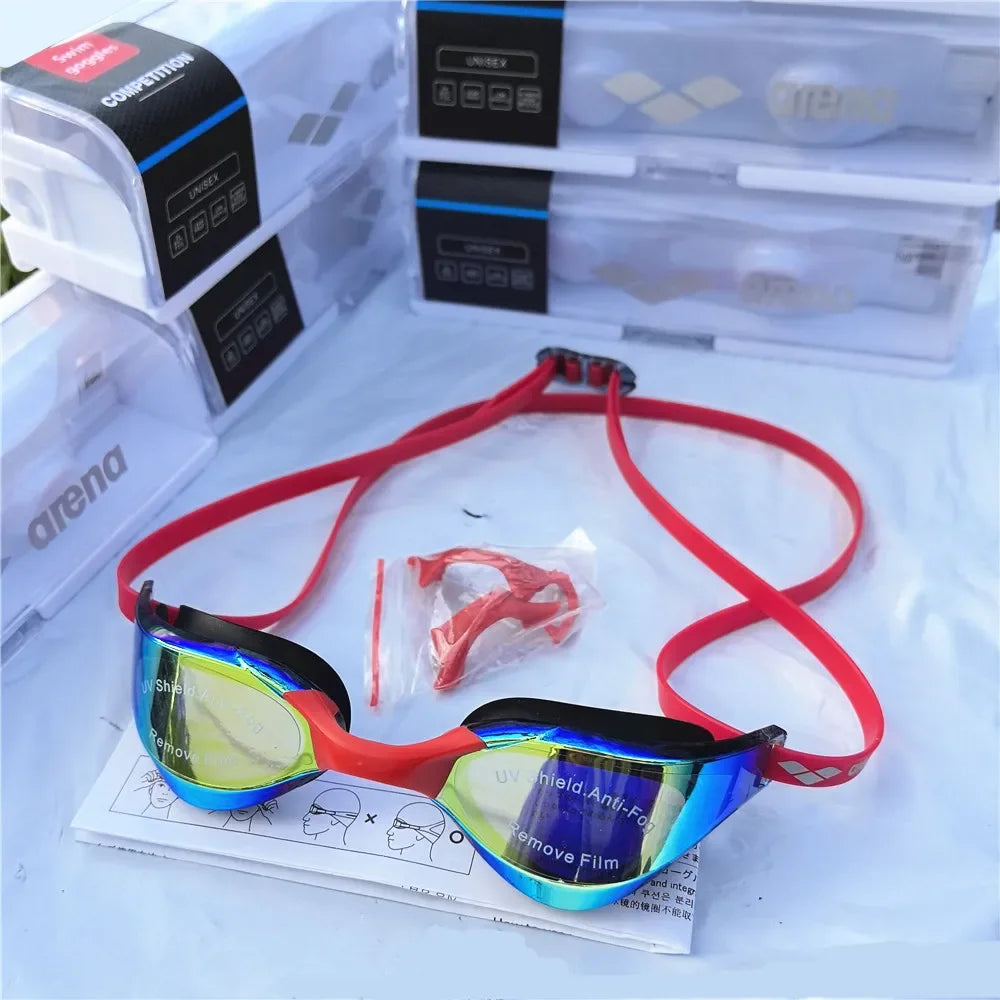 ARENA Professional Racing Swimming Goggles Waterproof Anti-Fog High Definition UV400 for Competition And Training Swim Equipment