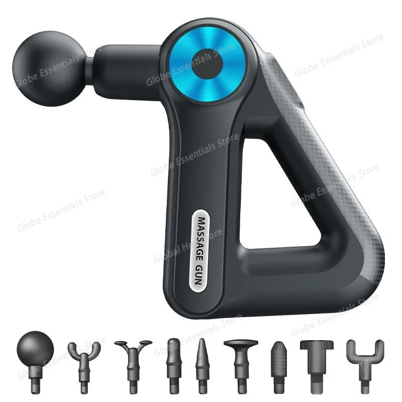 Professional-grade Mini Triangular Fascia Gun Massager, Electric Muscle Massage Gun, Portable for Shoulder and Neck Fitness
