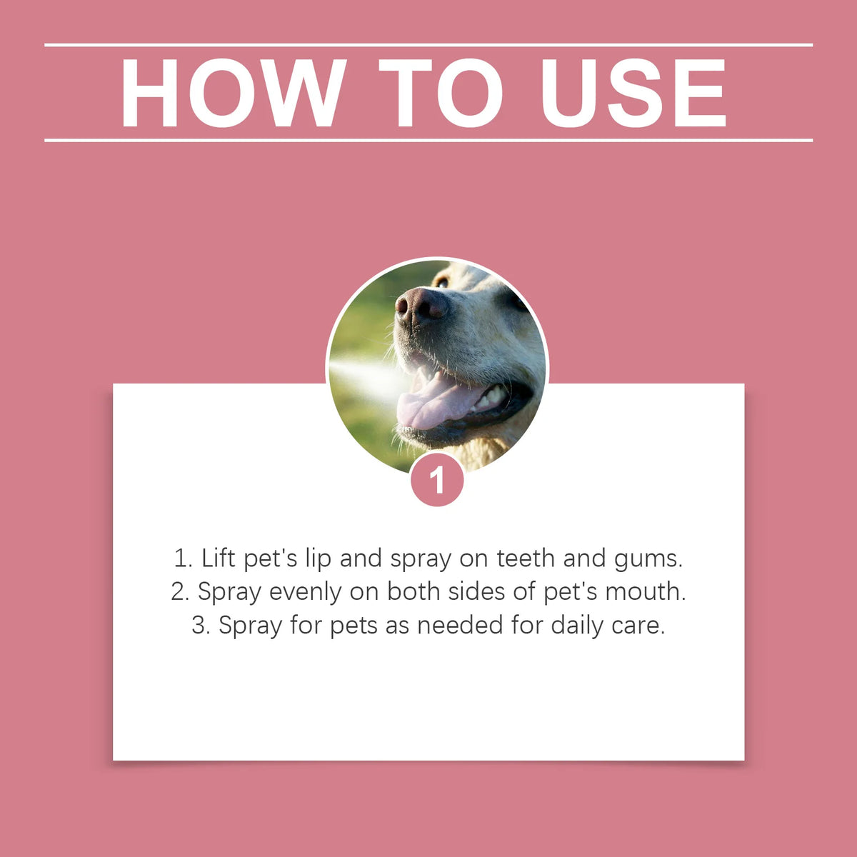 Pet Oral Spray No-Brush Dental Care Instant Breath Fresh Reduce Plaque Tartar Clean Food Residue Dog Cat Teeth Clean Deodorizer