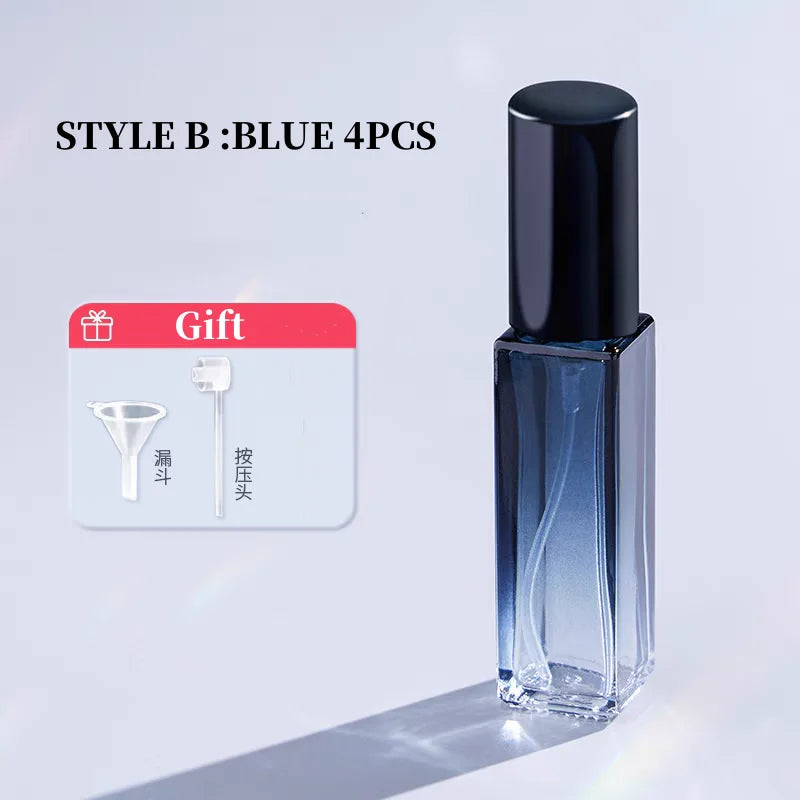 4PCS 10/20ml High Quality Perfume Spray Bottle Empty Glass Parfum Atomizer Travel Cosmetic Bottl Sample Vials Refillable Mini