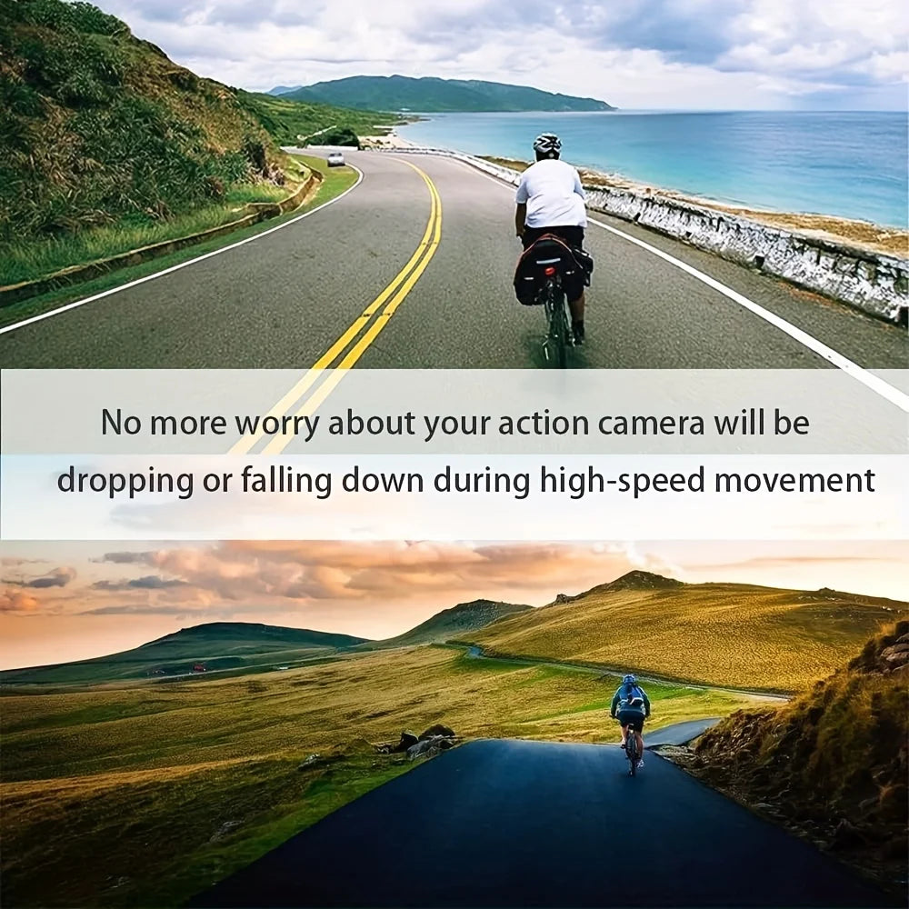 Motorcycle Bike Bicycle Action Camera Mounting Clip Handlebar Bracket for  Hero 13/12/11/10/9 DJI Action 5Pro/4/3 Pocket3