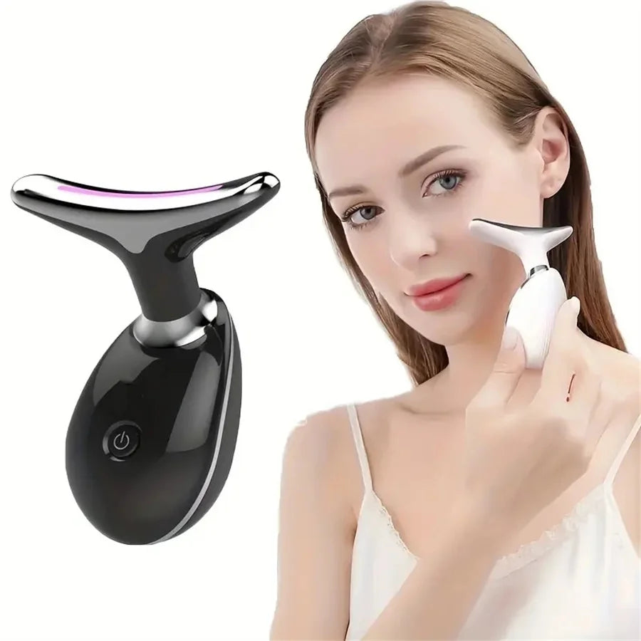 Rechargeable Face Massager For Home Neck And Facial Massage, Skin Care Gift For Women with Advanced Facial and Neck