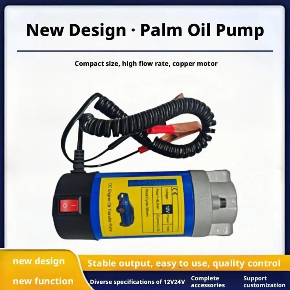 12V/24V Electric Scavenge Suction Transfer Change Pump Oil Transfer Pump 1-4L/min Motor Oil Diesel Extractor Pump For Car Boats