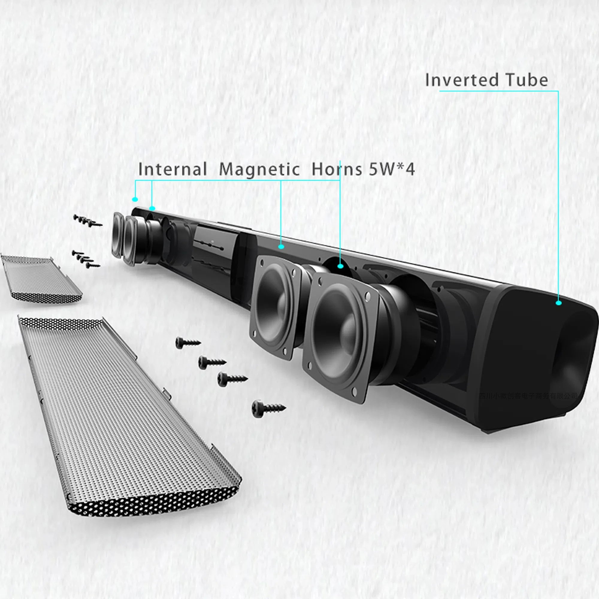 HOMEFISH TV Sound Bar Home Theater Sound System Bluetooth Speaker Computer Speakers for TV Soundbar Box Subwoofer Radio