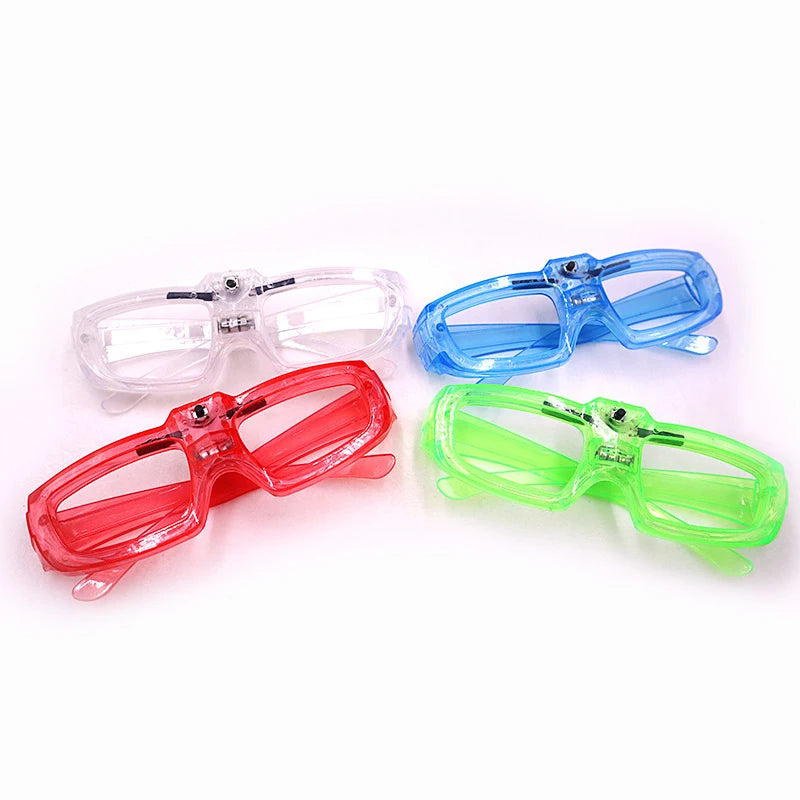 10/20/50PCS Light Up LED Glasses Glow Glasses Frame Glow in The Dark Party Supplies Neon Party Favors for Kids Adults