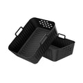 2pcs Rectangle Silicone Air Fryer Liner for Ninja SL400UK/SL401 Reusable Air Fryer Baking Tray Basket