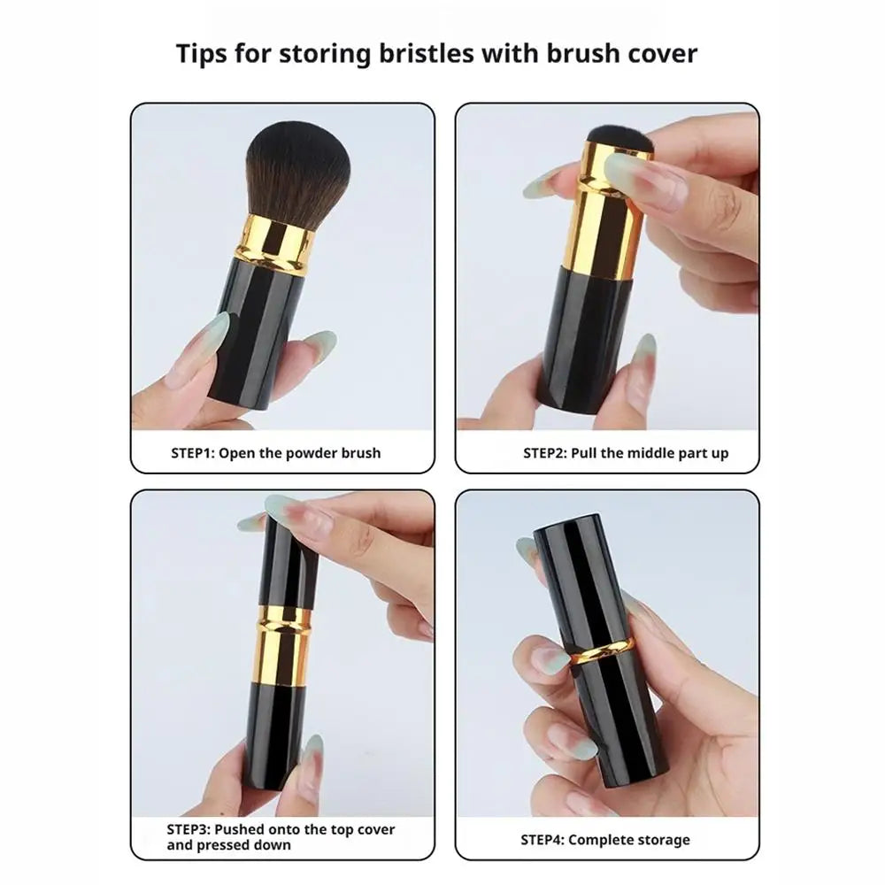 Professional Makeup Brushes Retractable Blusher Powder Foundation Face Concealer Kabuki Makeup Brush Cosmetic Tools ﻿