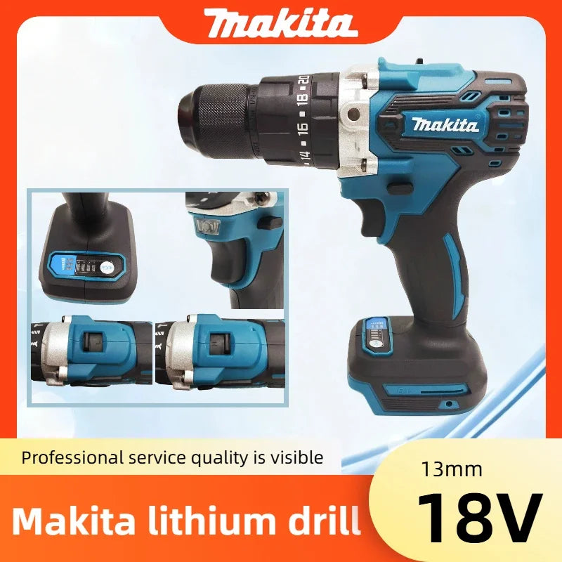 MAKITA 18V lithium electric rechargeable hand drill  DDF487 13mm without battery