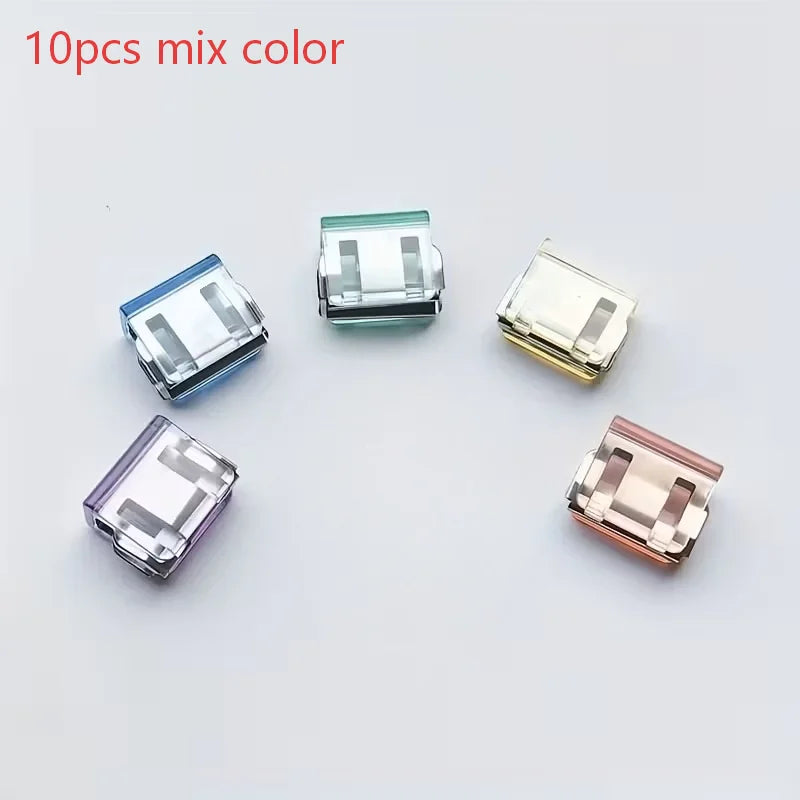 10pcs Invisible leg shortening device, adjustable anti slip hidden clip, suitable for jeans, no need for sewing clothes adjuster