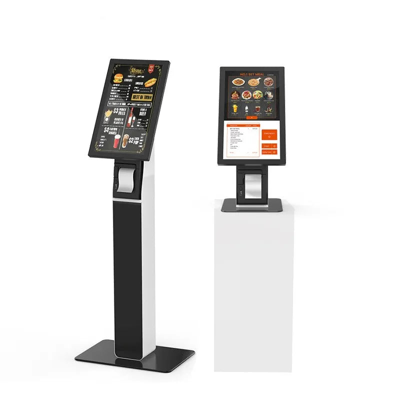 17 19 21.5 inch LCD screen floor-to-ceiling self-service ordering kiosk thermal printer wall-mounted bill payment kiosk
