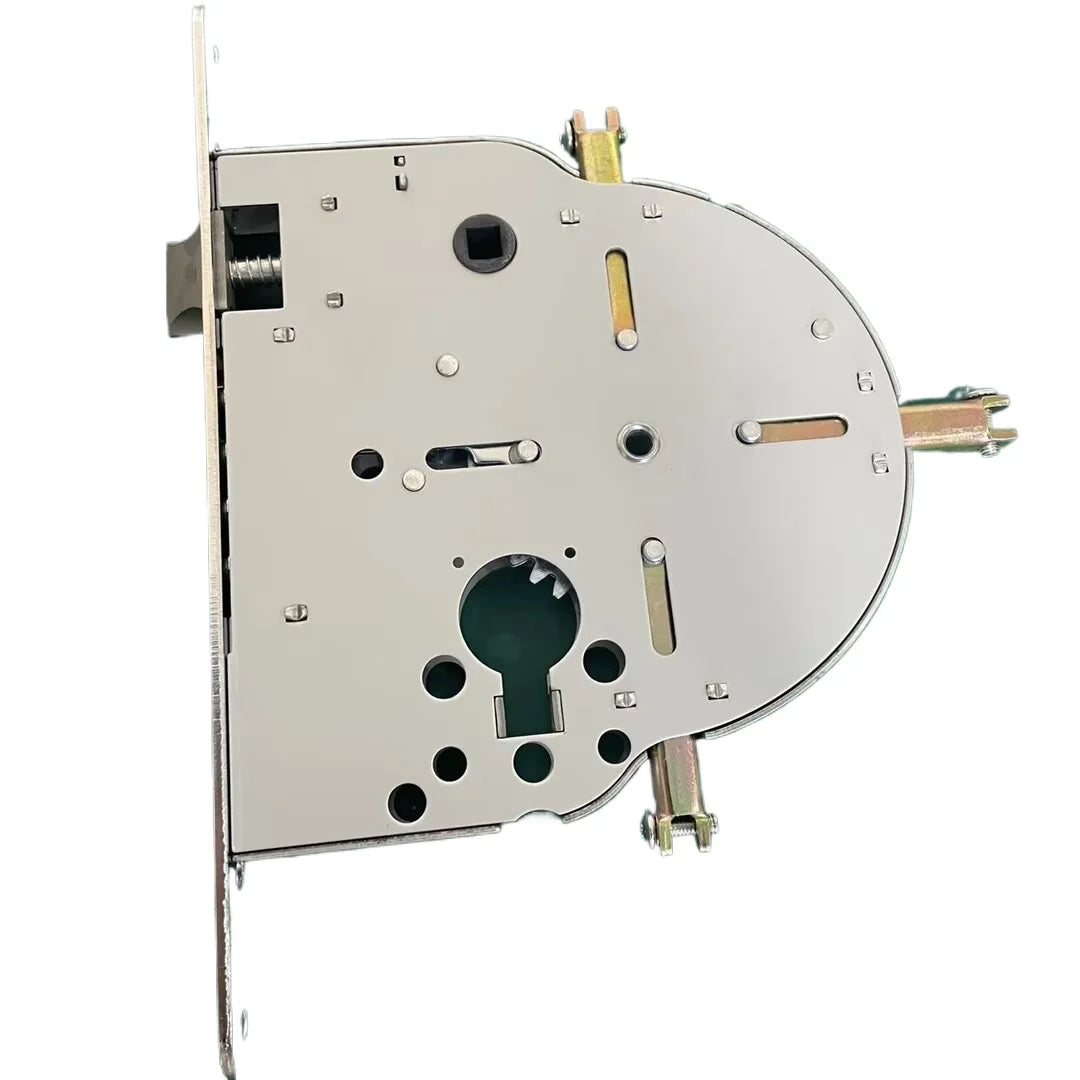 Smart Automatic Israeli 6590 Mortise Lock Body Round Head Square Bolt Replacement for Old Security Door Fingerprint Lock