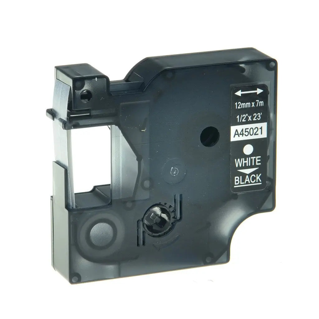 6/9/12mm 24mm Label for Dymo D1 Tape 45013 40913 43613 Black on White Compatible Dymo LabelManage 160 280 LabelPoint Label Maker